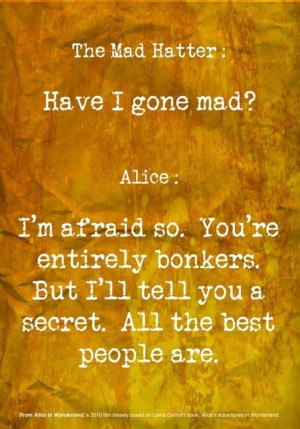 Alice in Wonderland - Depression - it can be beaten.