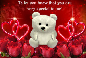 teddy-bear romantic picture with Quotes