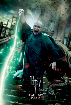 Harry Potter Deathly Hallows Part 2 Action Poster: Lord Voldemort [HQ]