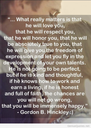 What really matters in life quote