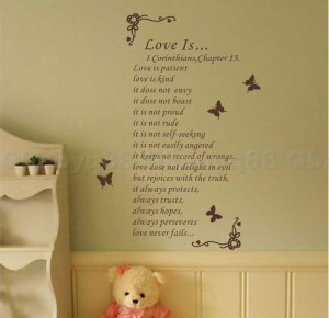 Details about Christian Bible Wall Quote decals Removable stickers ...