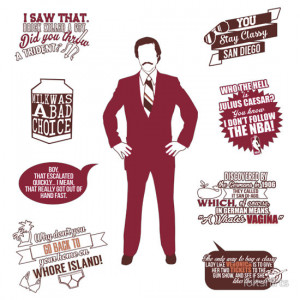 ... › Anchorman Quotes - Funny T-Shirt - Movies - Films - Ron Burgundy