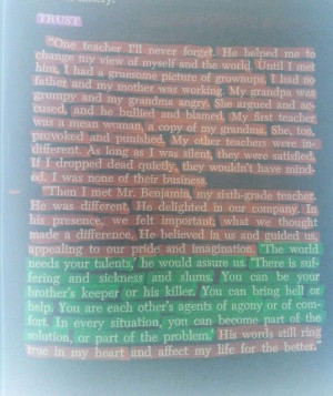 Book called Teacher and Child by Dr. Haim Ginott