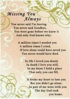 Missing you....for grandma More