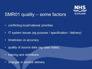 SMR01 quality some factors conflicting local national priorities