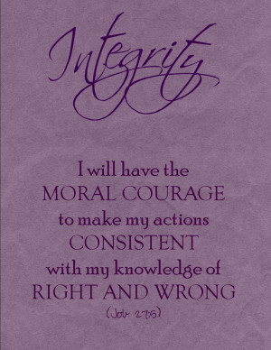 Choice, Integrity, Knowledge and Virtue