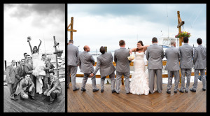 Wedding Photography Bride With Groomsmen Silly Funny Channel Club