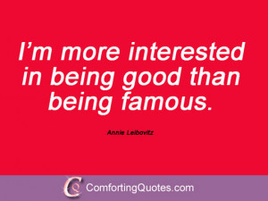 Sayings From Annie Leibovitz