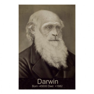 Charles Darwin The Descent of Man Darwin Portrait Print