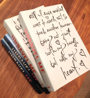 Bookish Finds: Tahereh Mafi’s Book Art Using Her Own Books