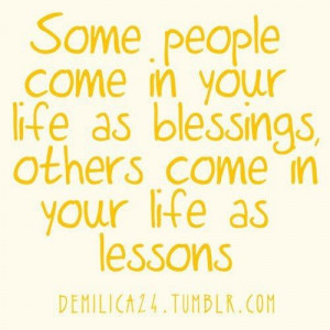 Blessings vs lessons