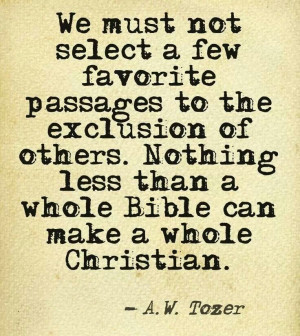 Whole Bible for A Whole Christian!