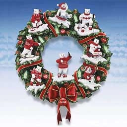 Exchange Coca-Cola Polar Bears Christmas Wreath -Perfect holiday ...