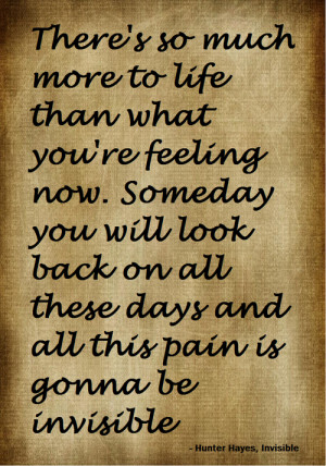 quotes hunter hayes song invisible love