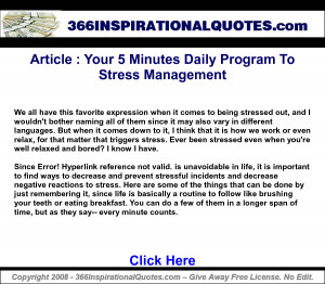 ... Minutes Daily Program To Stress Management_ Inspirational Quotes
