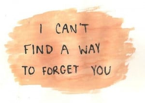 love quote blog i can't find a way to forget you