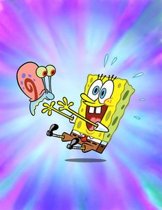 gary spongebob gary the snail and spongebob in spongebob squarepants ...