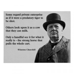 Churchill Free Enterprise Quote