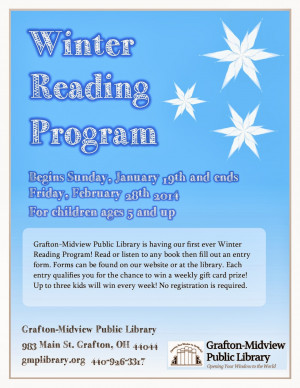 Winter Reading Flyer