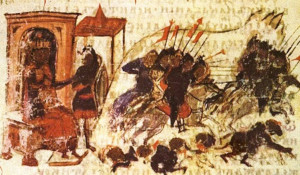 Seige of Constantinople, from the Constantine Manasses Chronicle