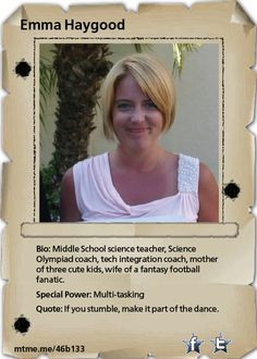 Middle School science teacher, Science Olympiad coach, tech ...