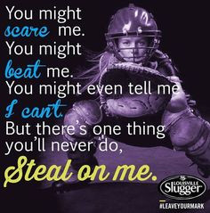 softball catcher | Pinned by Susan Taitague More