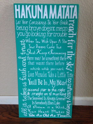 Disney Quote Sign by HandleWithLuv on Etsy, $30.00 @Lisaıvı. We ...