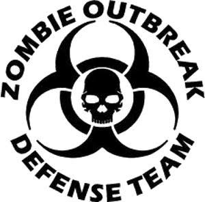 Zombie Outbreak Defense Team Decal