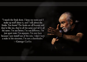 Collections of some of George Carlin Quotes On Conservatives finger at ...