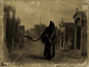 Dark Grim Reaper horror skeletons skull creepy f wallpaper background