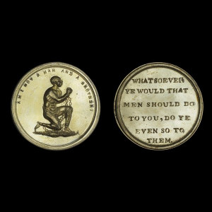 Brass anti-slavery medal London, England, around AD 1787 Am I not a ...