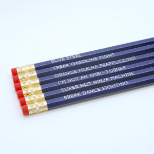 Zoolander Quote Inspired Pencils