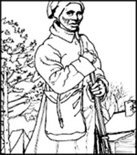 harriet tubman coloring page harriet tubman reading passage ...