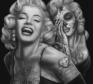 Marilyn Monroe sugar skull