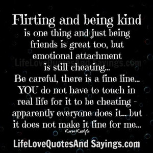 Flirting And Being Kind..