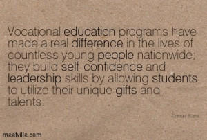 Vocational Education Programs Have Made A Real Difference In The Lives ...