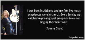 and my first live music experiences were in church. Every Sunday ...