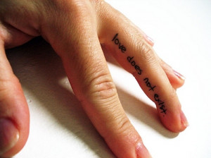 hand, love, photo, quote, sad, tattoo