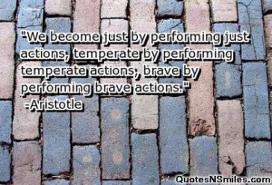Brave by performing brave actions