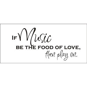 If Music Be The Food Of Love, Then Play On Vinyl Wall Art ...