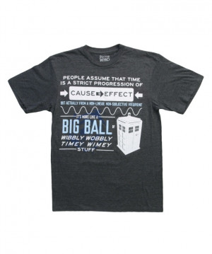 Doctor Who Wibbly Wobbly Quote T-Shirt Front