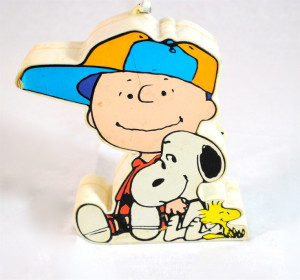 Vintage 1965 Charlie Brown, Snoopy, Woodstock