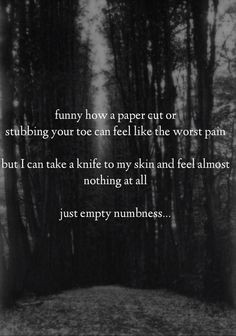 ... depression quotes cut yourself quotes empty numb plaque cut quotes