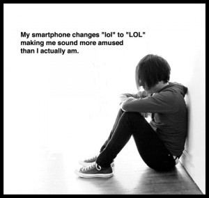 Funny photos funny LOL smartphone sad teenager