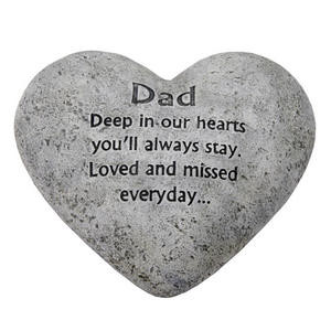 Graveside Memorial Heart Plaque Dad Preview