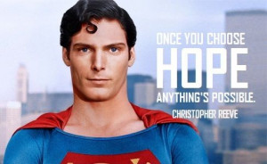 The amazing Christopher Reeve, popularly known as the Superman.