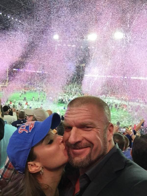 Triple H and Stephanie At Superbowl 49