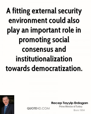 fitting external security environment could also play an important ...