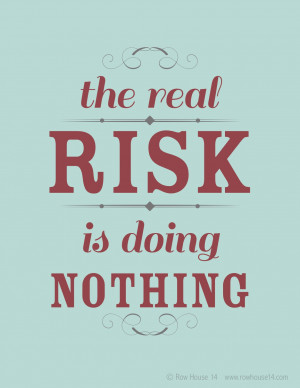 taking risks