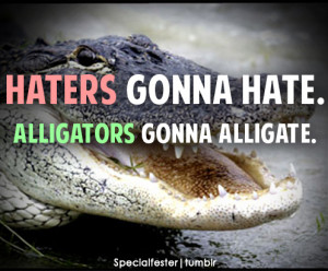 Tagged: haters gonna hate quotes funny